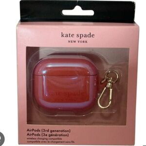 Kate Spade New York AirPods Case (3rd generation) New in Box  Pink Grapefruit